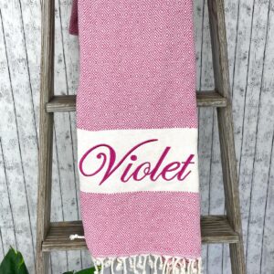 Personalized Turkish Cotton Beach Towel, Bridesmaid Gift, Groomsmen Gift, Graduation Gift, Vacation Gift